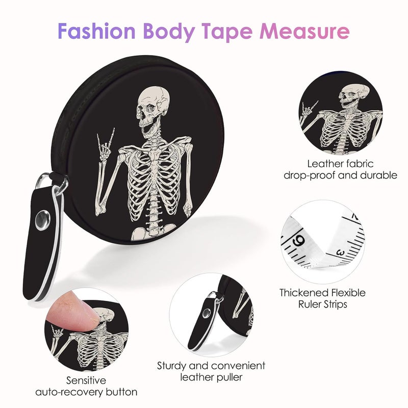 Gerkia Sewing Tape Measure，Colour Printed Small Retractable Soft Measuring Tape for Tailor Cloth Fabric Body Measurements. - Image 3